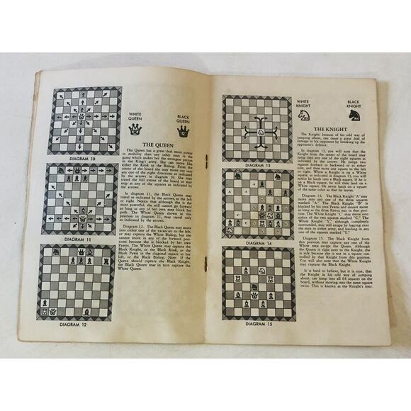 Vintage 1947 Royal Game of Chess Florentine Chessmen Instruction Booklet Only - Picture 4 of 8